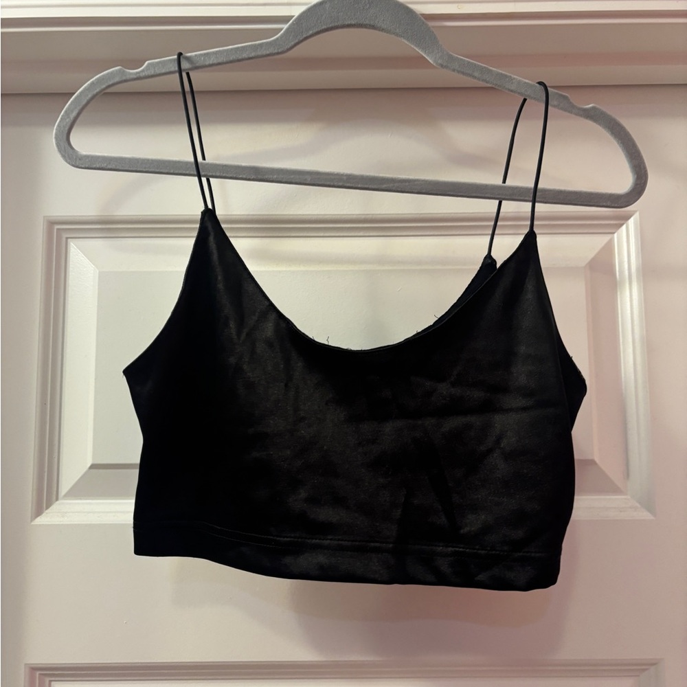 Urban Outfitters Black Sleeveless Crop Camisole